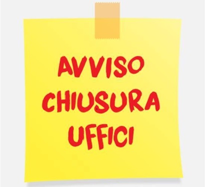 immagine testo Chiusura Uffici